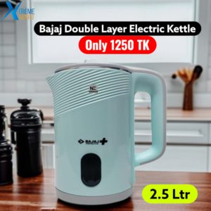 Bajaj Double Layer Electric Kettle-2.5L Pest Color